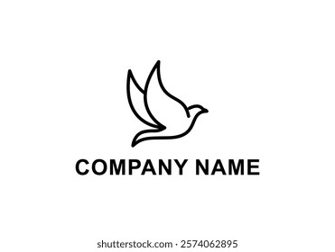 logo vector eagle minimalist line bird