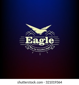 logo. vector. eagle. vintage.