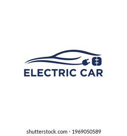 Logo Vector Of An Electric Car 