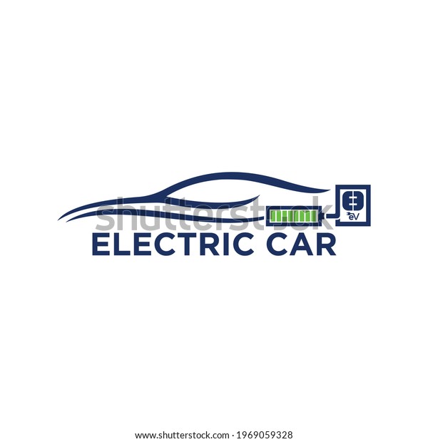 logo vector of an electric car\
