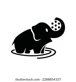 Logo vector for elephant fil,