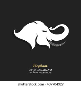 Logo vector elephant Thailand