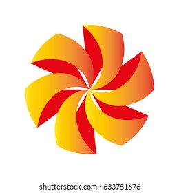 Logo vector energy power light with warm colors