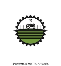 Logo-Vektorgrafik für landwirtschaftliche Zugmaschinen