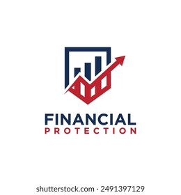 logo vector financial graph design template