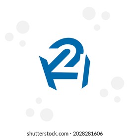 The logo is a vector in the form of monograms 2, 4 and K.