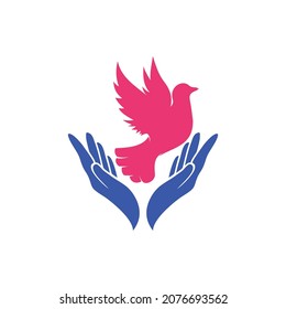 Vector de logotipo para pichones libres