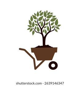 Logo vector for garden cart
