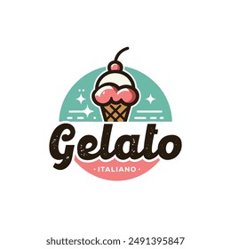logo vector gelato design template