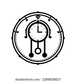 Logo vector for grandfather Clock