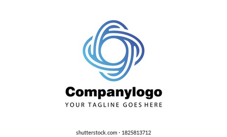 Logo vector graphic of circular sign flat design. Fit for company logo