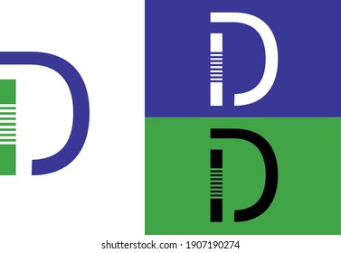 Logo Vector Graphic Of Font Letter D, Perfect For Your Company Use Initial D
