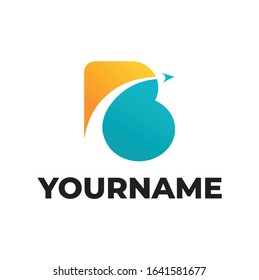 Logo Vector Graphic Illustration of B Letter Data, Perfect Logo For Busines, Letter B, etc.  