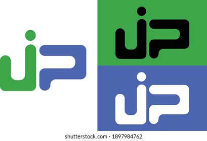 Logo Vector Graphic Of Letter J and P, Perfect For Your Logo Company For Simple Design 