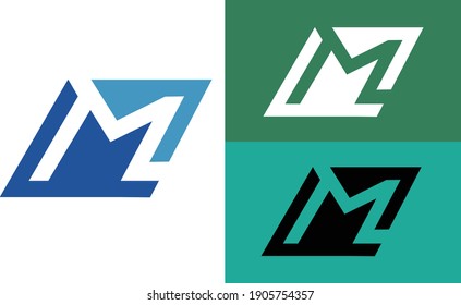 Gráfico vectorial de la letra M, perfecto para la compañía de logotipos o el icono si se utiliza la letra M