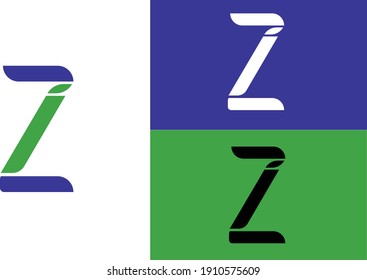 Logo-Vektorgrafik von Buchstabe Z mit Leaf, gut für Design-Symbol oder Vorlage Eco Safe