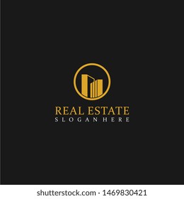 logo vector graphic real estate letter m