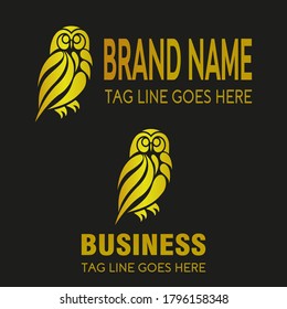logo vector graphic symbol of owl