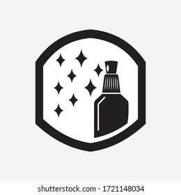 Logo Vector Hand Natur sanitizer bottle