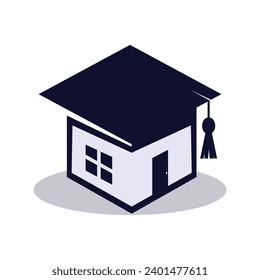 Vector de logotipos para academias para el hogar