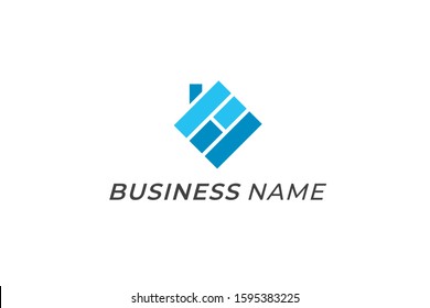 logo vector home and puzzle