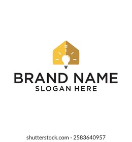 Logo Vector House and Bulb Symbol