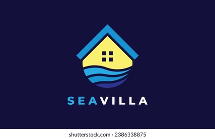 Logotipo vectorial casa concepto minimalista propiedad residencia arquitectura industria de construcción