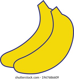logo and vector icon Banana