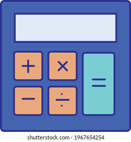 logo and vector icon Calculator finance