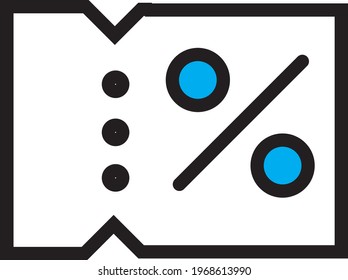logo and vector icon coupon shop