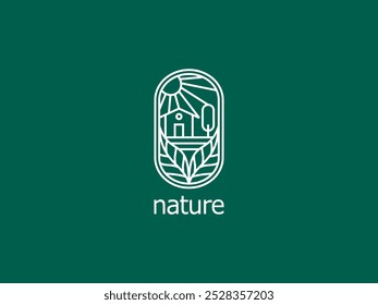 logo and vector icon with outline combination looks more aesthetic. This image is related to the beauty of nature.