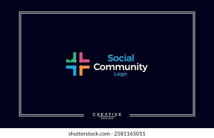 Logo vector icon representing diversity, communication, conference, people connection with chat bubbles to symbolize discussion and conversation