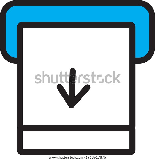 Logo Vector Icon Withdrawal Stock Vector (Royalty Free) 1968617875 ...