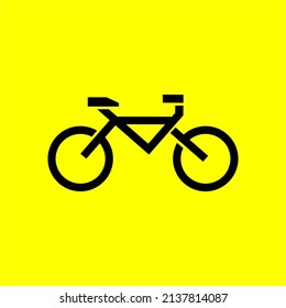 Logo vector illustration of a bicycle.  Simple and easy to recognize