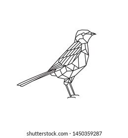 logo vector illustration of birds using line art