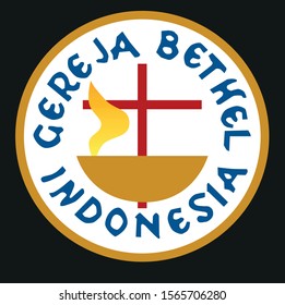 logo vector illustration, gereja bethel indonesia