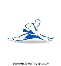 Logo vector illustration of karate