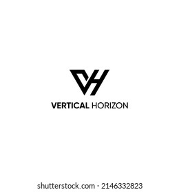 logo vector illustration letter v and h. simple, strong, sharp and elegant
