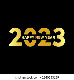 Logo vector illustration of  new years 2023 elegant