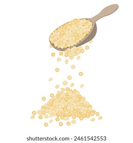 Logo Vector illustration Organic Jowar or Sorghum 