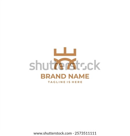 Logo vector Illustration of padel king with ball outline with crown