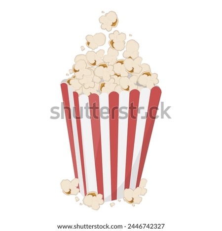 Logo Vector illustration of salted popcorn