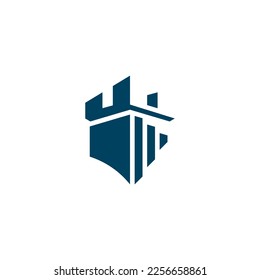 Logo, Vektorgrafik des Turms, Säule