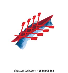 Logo vector image for rowing club