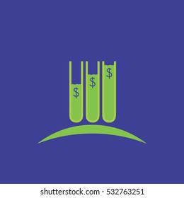 Logo Vector Of Increase Profit Level Chart