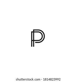logo vector initial font p graphic