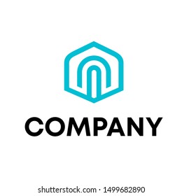 logo vector initial M icon design