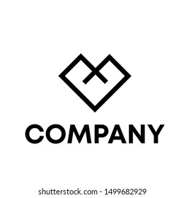 logo vector initial M icon design