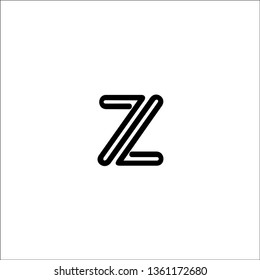 Logo vector initial Z. Modern outline.