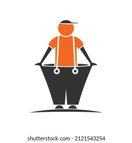 Logo vector for kid obesity